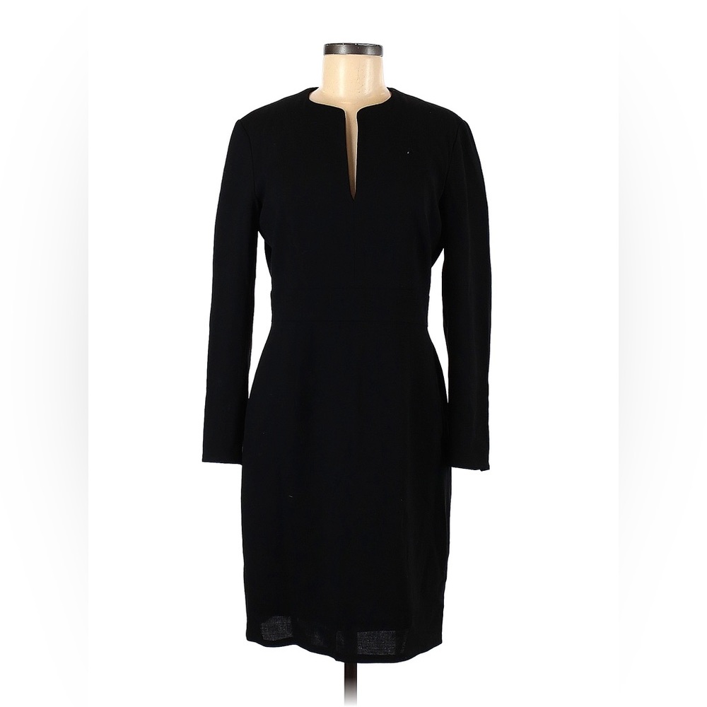 GIORGIO ARMANI  6 lined knee length black tailored dress in excellent condition